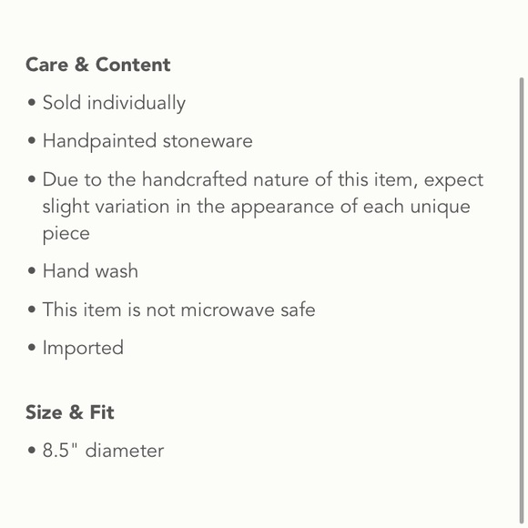 Set of 2 ClareVxAnthro Dessert Plate - Picture 4 of 4